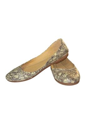 Frye Women's Printed Ballet Flats in Yellow and Brown